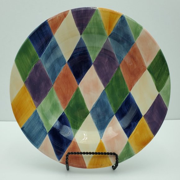 Tabletops Unlimited Carnival Bowl Rim Soup Low Serving Pasta Bowl 11" - Picture 1 of 8